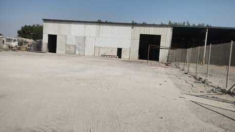 SR 35 | 5,000 Sqm Shaded Warehouse & Open Land | For Rent | Jubail Area 2.