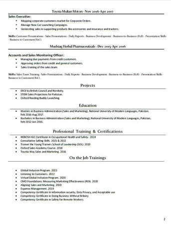 Sales Executive, Territory Sales Manager, Sales Specialist, Business Development Manager,