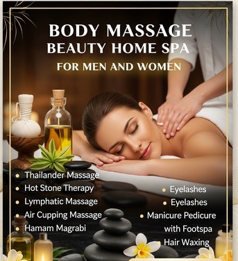 Professional Home Body Massage Service | Men & Women | 7 PM to 4 AM