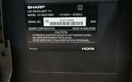 SAR 300 | 40-Inch Sharp LED TV | For Sale