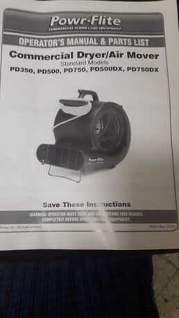 SAR 750|Dryer / Air Mover (Commercial)