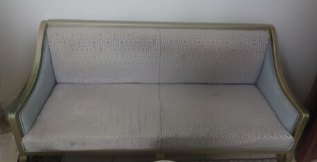 Sofas (Multiple Designs Available) & Double Bed Set (Without Mattress) for Sale