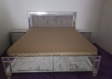 Sofas (Multiple Designs Available) & Double Bed Set (Without Mattress) for Sale