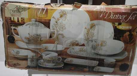 SAR 200|Crockery Set 77 Pieces Square Plate|New