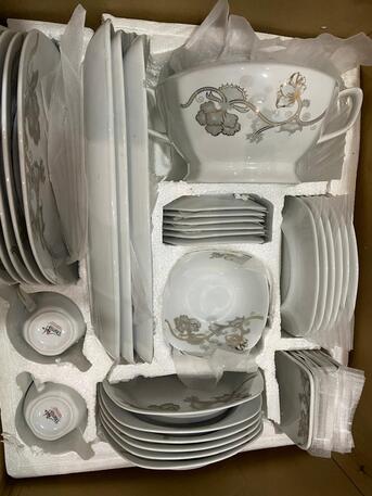 SAR 200|Crockery Set 77 Pieces Square Plate|New