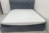 SAR 850 | King Size Bed, 3-Door Wardrobe & Dressing Table with Seat | 8 Months Used | Like New