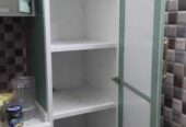 SAR 3,500 | Modular Kitchen Cabinet | Sage Green | Gold Handles | Good Condition