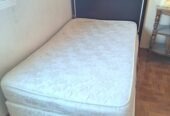 SAR 250|Single Bed With Spring Mattress