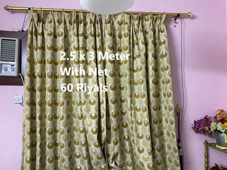 SAR 70 | Curtains with Net & Fittings for Sale