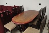 SAR 550 | Dining Table, Teapoy Table & 5 Wall Curtains | Urgent Sale