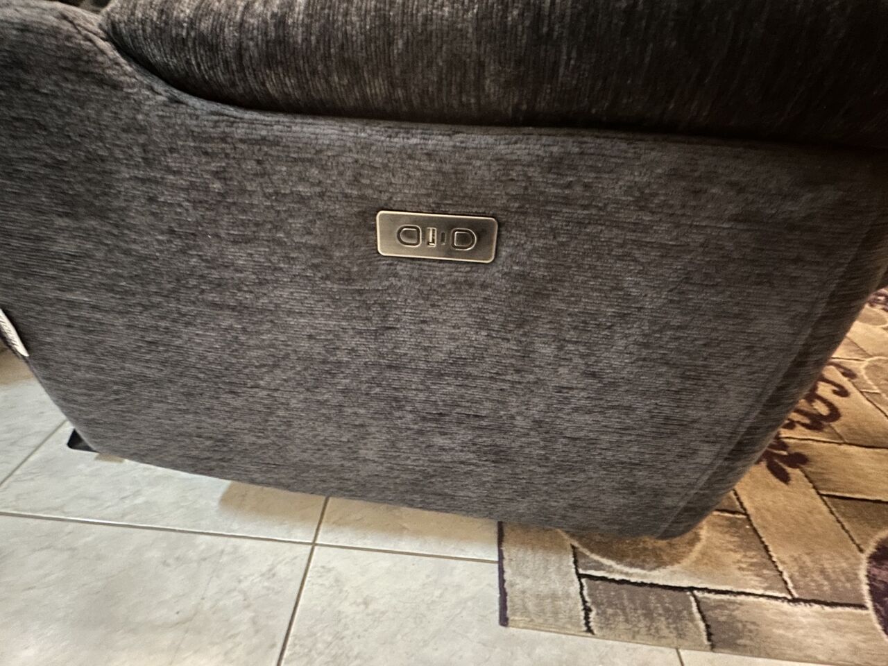 SAR 1,600 | Ashley 3+1 Seater Electric Recliner Sofa | Like New