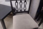 SAR 800 | Dining Table with 4 Chairs & Medium-Size Fridge