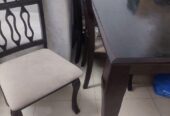 SAR 800 | Dining Table with 4 Chairs & Medium-Size Fridge