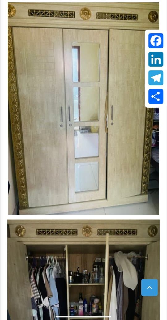 SAR 1,350 – Complete King-Size Bedroom Furniture Set