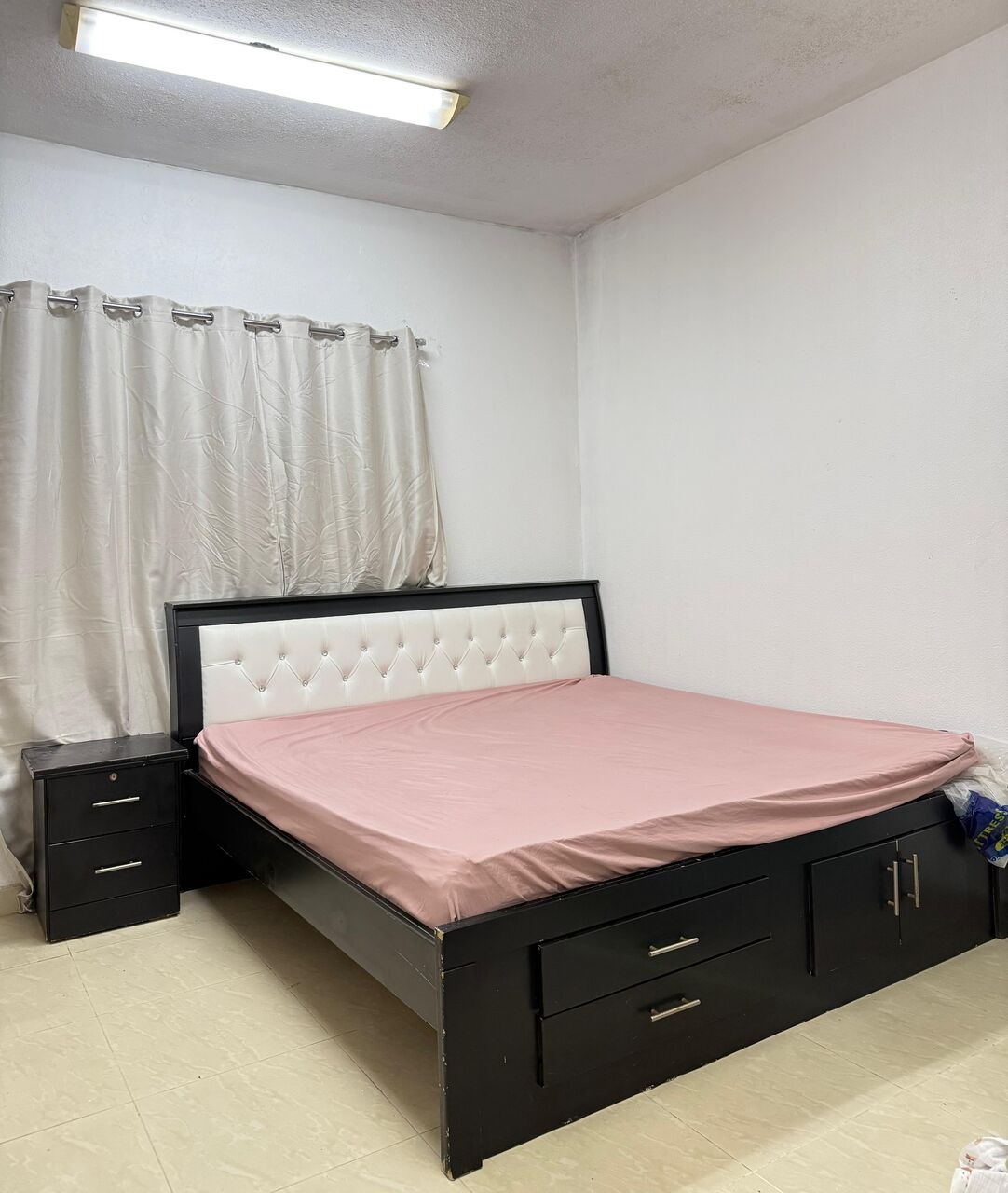 SAR 1,200 – Household Furniture for Sale: King-Size Bed, Wardrobe, Dressing Table, L-Shape Sofa & More