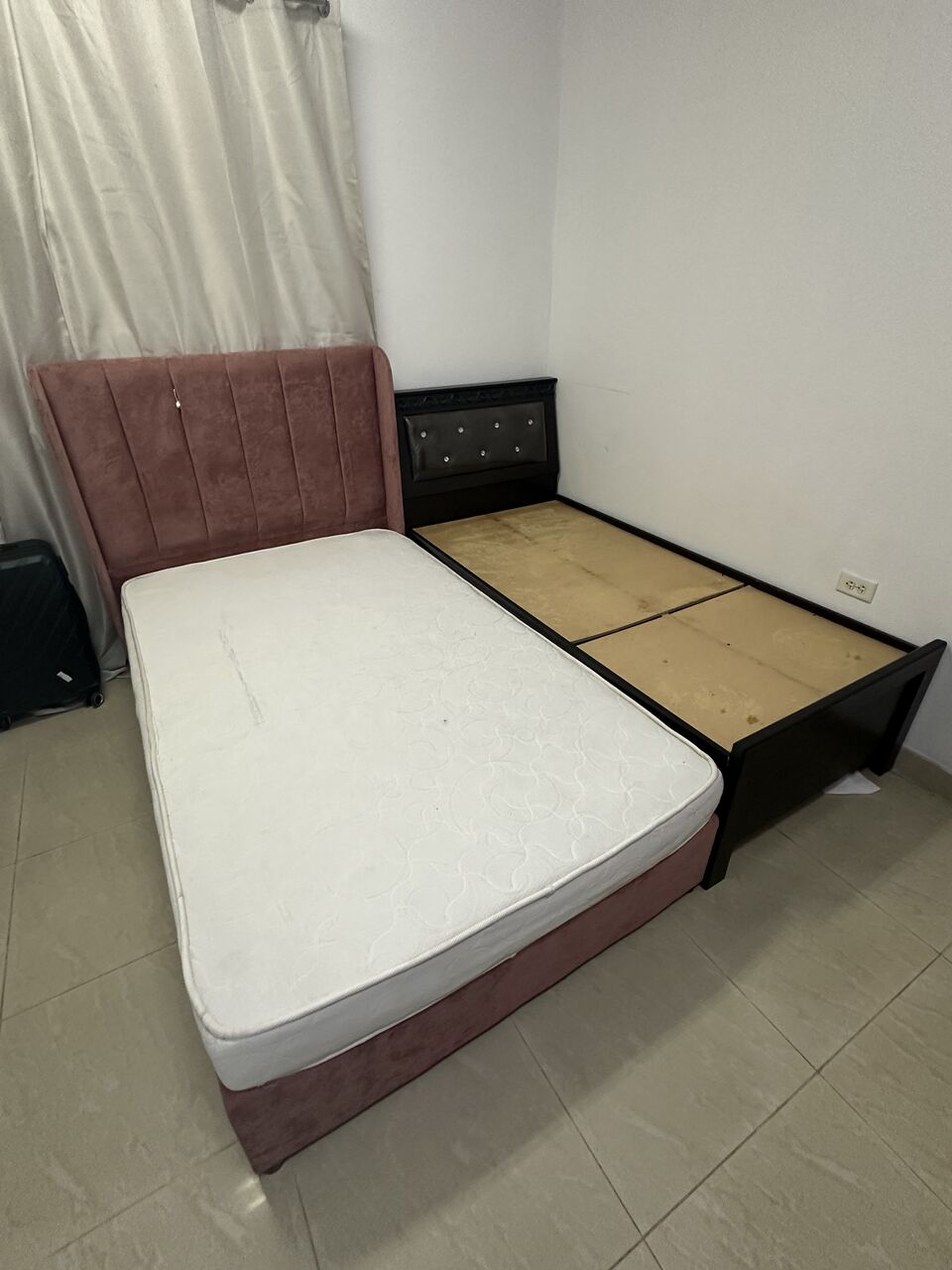 SAR 1,200 – Household Furniture for Sale: King-Size Bed, Wardrobe, Dressing Table, L-Shape Sofa & More