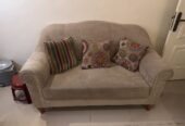 SAR 1,200 – 7-Seater Sofa Set (3+2+1+1), Beige Fabric, Good Condition